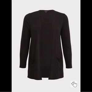 Torrid Black Hacci Cardigan Sweater